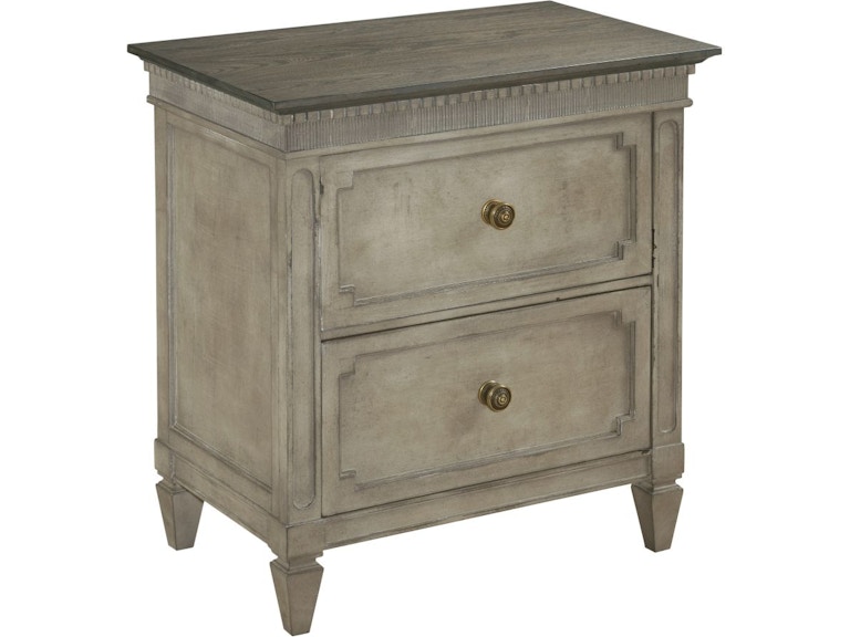 American Drew Bedroom Ax Two Drawer Nightstand 654-420 at Norwood Furniture