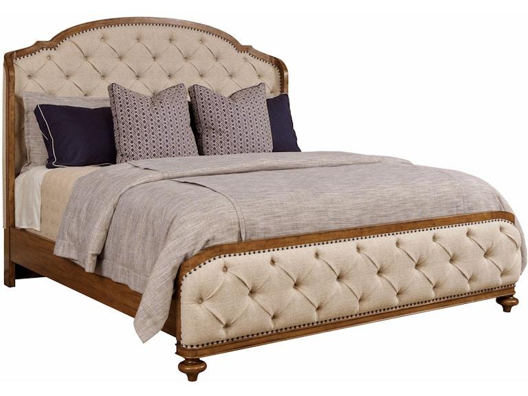 American Drew Bedroom Glendale Uph Shelter Queen Bed Complete 011-313R At Norwood Furniture