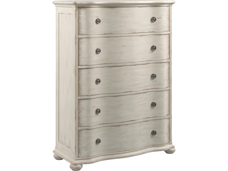 American Drew Bedroom Helene Five Drawer Chest - Creme 309-215C at Norwood Furniture