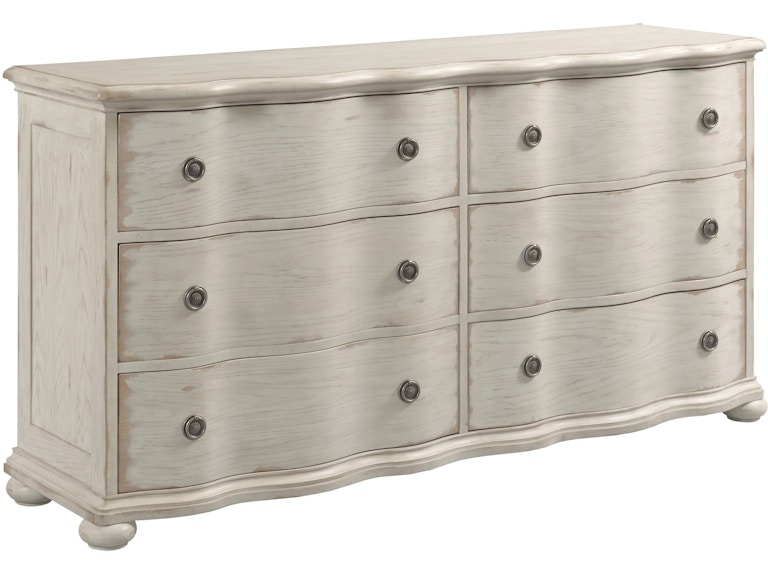 American Drew Bedroom Helene Six Drawer Dresser - Creme 309-130C at Norwood Furniture