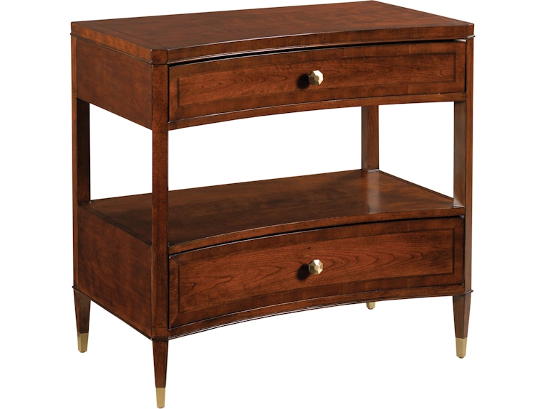 American Drew Bedroom Julian Two Drawer Nightstand 426-421 at Norwood Furniture