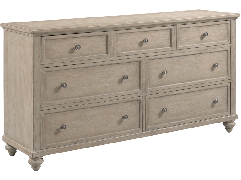 American Drew Bedroom Miriam Seven Drawer Dresser - Breve 309-131B at Norwood Furniture