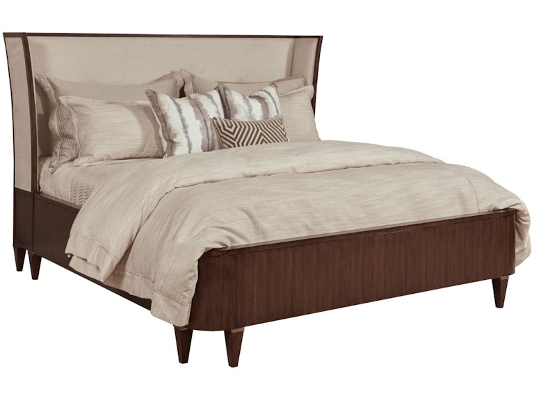 American Drew Bedroom Morris Upholstered Queen Bed Complete 929-324R At Norwood Furniture