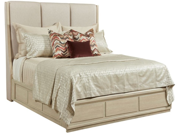 American Drew Bedroom Siena Upholstered Queen Bed Complete 923-313R At Norwood Furniture