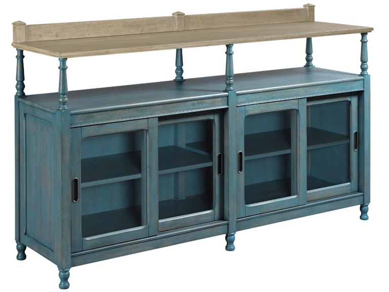 American Drew Casual Dining Dorset Credenza Blue 750-858B at Norwood Furniture