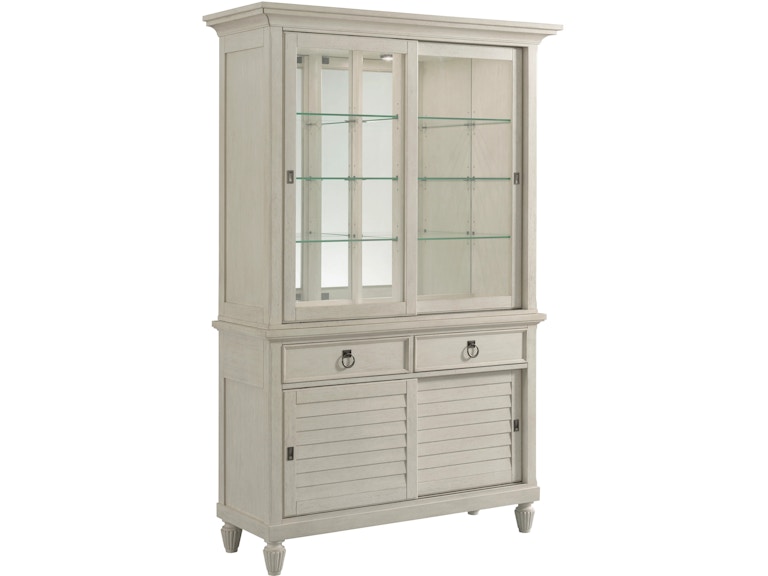 American Drew Casual Dining Haystack Display Cabinet Complete 016-850R At Norwood Furniture