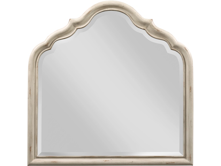 American Drew Mirrors Vignette Serpentine Mirror Creme 309-020C at Norwood Furniture