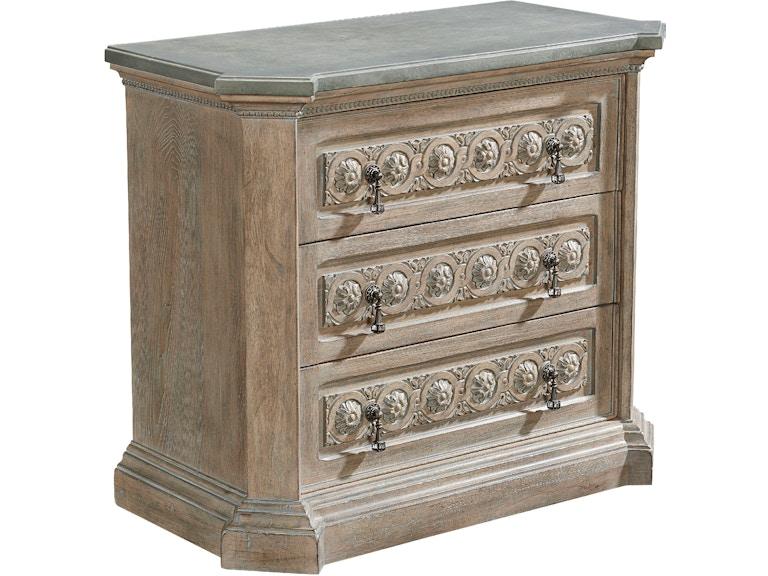 ART Furniture Bedroom Arch Salvage-Gabriel Bedside Chest-Parch 233142-2802 at Norwood Furniture