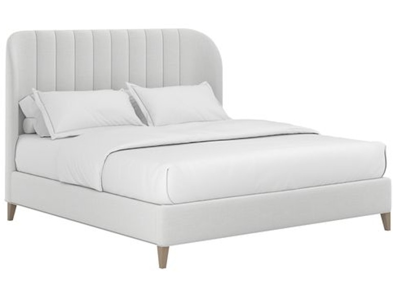 ART Furniture Bedroom Dante Queen Wide Chn Upholstered Bed-Custard 413125-2743H4 at Norwood Furniture