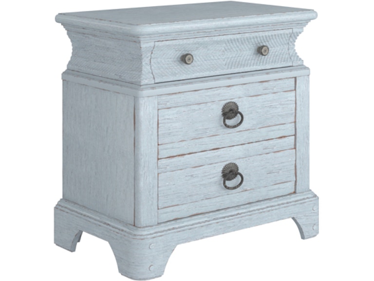 ART Furniture Bedroom Summer Creek Nightstand-Shutter Blue 251143-1361 At Norwood Furniture