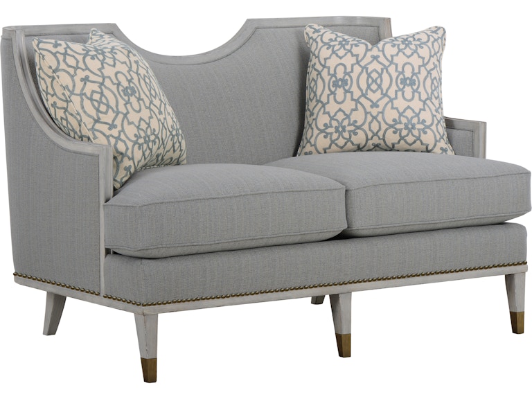 ART Furniture Living Room Harper Vintage Blue Loveseat 161502-7005AA At Norwood Furniture
