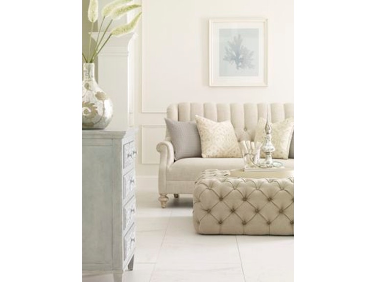 ART Furniture Living Room Plush Tufted Ottoman ZZ1005705217-TRA at Norwood Furniture