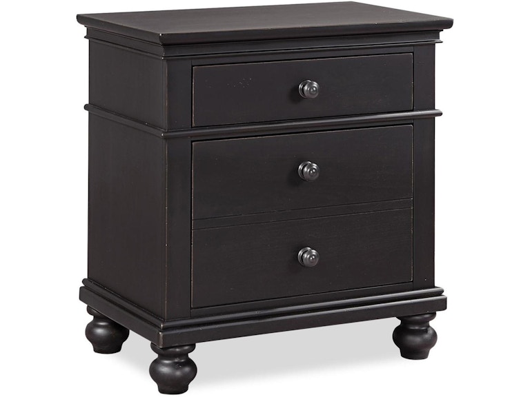 aspenhome Bedroom 2 Drawer Nightstand I07-450-BLK-1 at Norwood Furniture