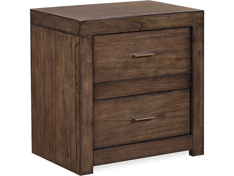 aspenhome Bedroom 2 Drawer Nightstand with power IML-450-BRN-1 at Norwood Furniture