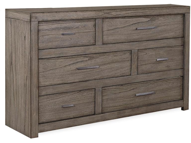 aspenhome Bedroom 6 Drawer Dresser IML-453-GRY-1 at Norwood Furniture