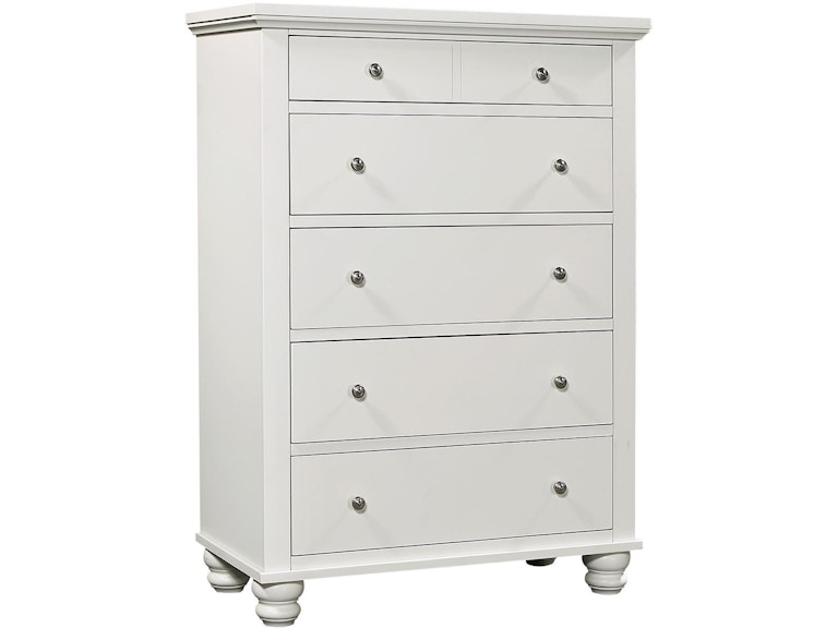 aspenhome Bedroom Chest ICB-456-WHT-5 at Norwood Furniture