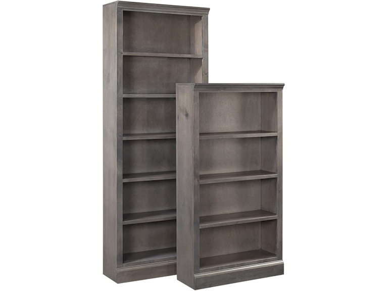 aspenhome Home Office 60 Inch Bookcase with 3 fixed shelves DR3460-GHT at Norwood Furniture