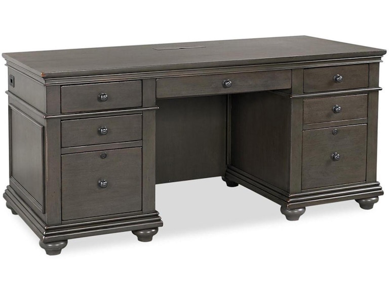 aspenhome Home Office 66 Inch Executive Desk I07-303-PEP at Norwood Furniture