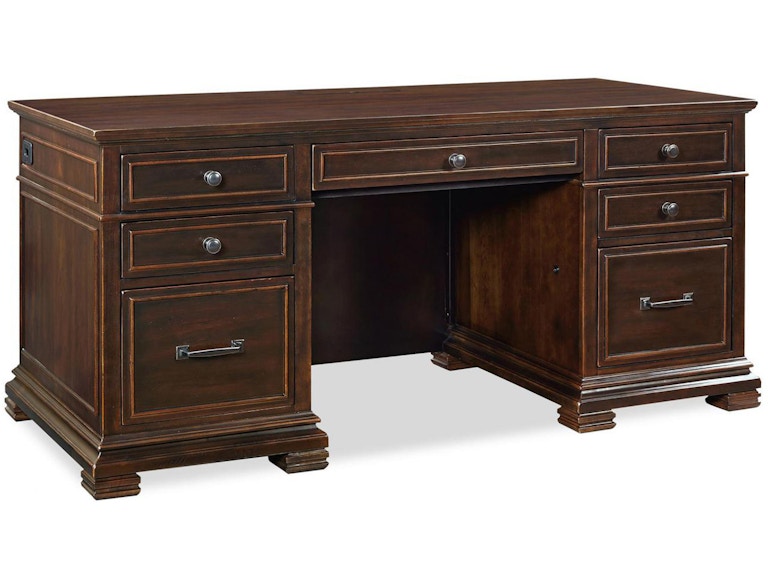 Aspenhome Home Office 66 Inch Executive Desk With Power I35-303 At Norwood Furniture