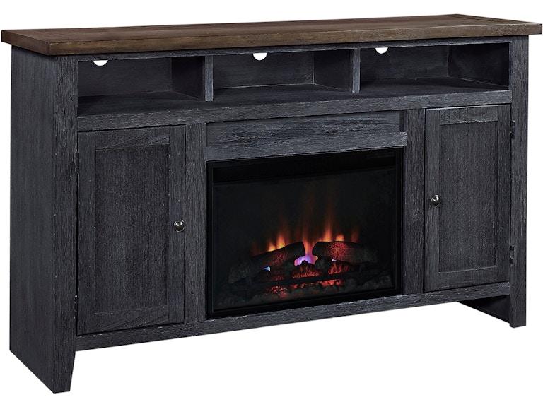 aspenhome Living Room 65 Inch Fireplace Console with 2 Doors WME1901-DBK at Norwood Furniture