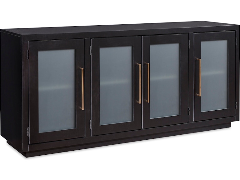 aspenhome Living Room 66 Inch Console with 4 Doors MAA1240-MBL at Norwood Furniture