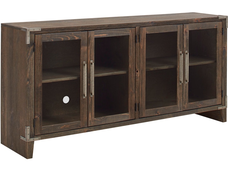 aspenhome Living Room 66 Inch Console with 4 Doors WDJ1240-BDL at Norwood Furniture