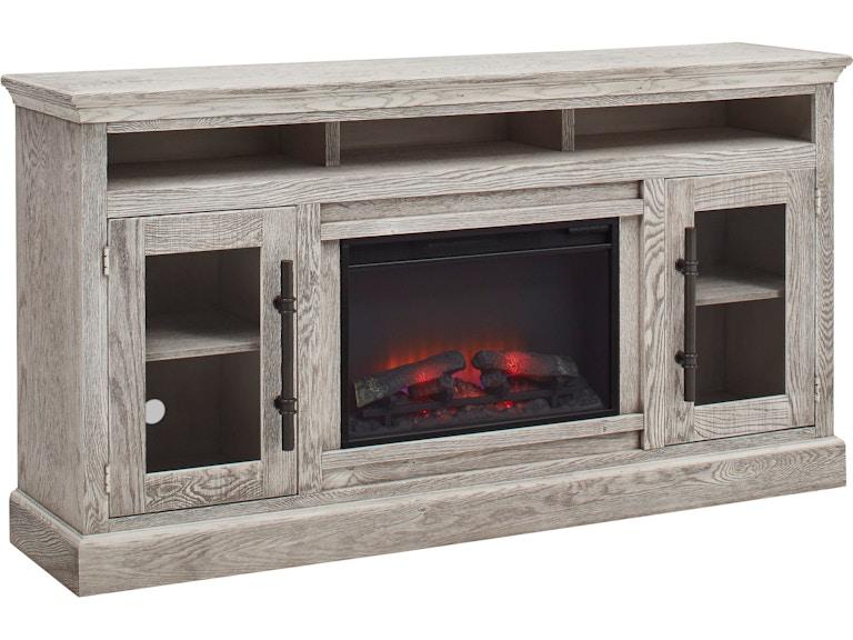 aspenhome Living Room 73 Inch Highboy Fireplace Console WKM1955-GLZ at Norwood Furniture