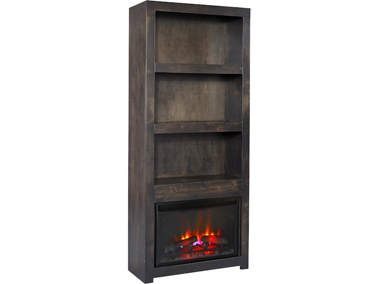 aspenhome Living Room 74 Inch Fireplace Display Case DY3472F/12-GHT at Norwood Furniture