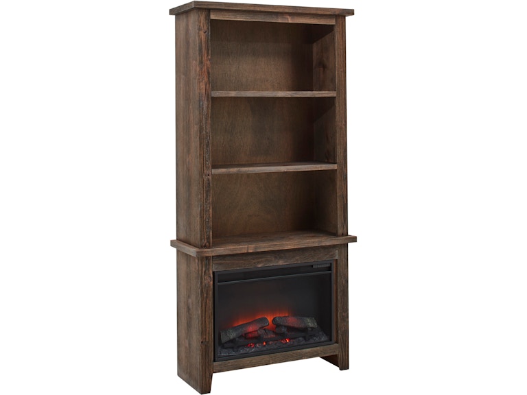 aspenhome Living Room 74 Inch Fireplace Display Case WDG3472F/12-BDL at Norwood Furniture