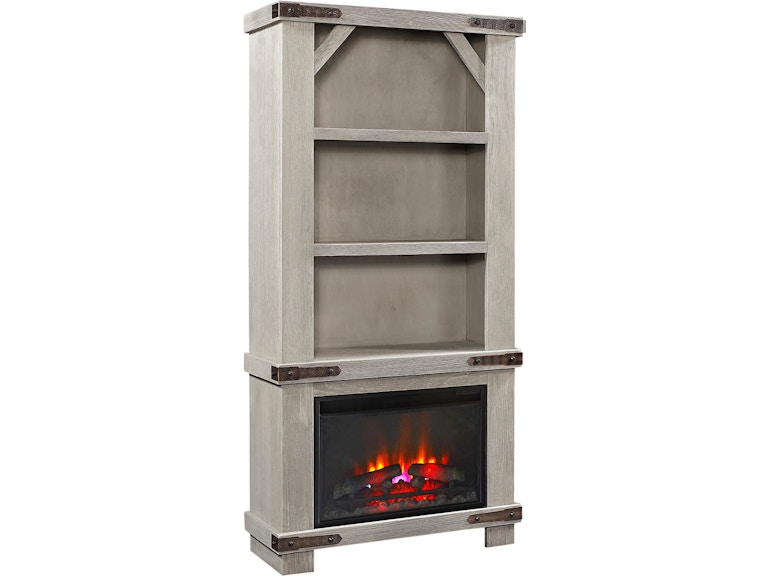 aspenhome Living Room 74 Inch Fireplace Display Case WMO3472F/12-LGH at Norwood Furniture