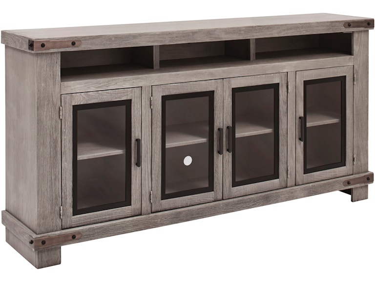 aspenhome Living Room 79 Inch Highboy Console with 4 Doors WDO1252-BDL at Norwood Furniture