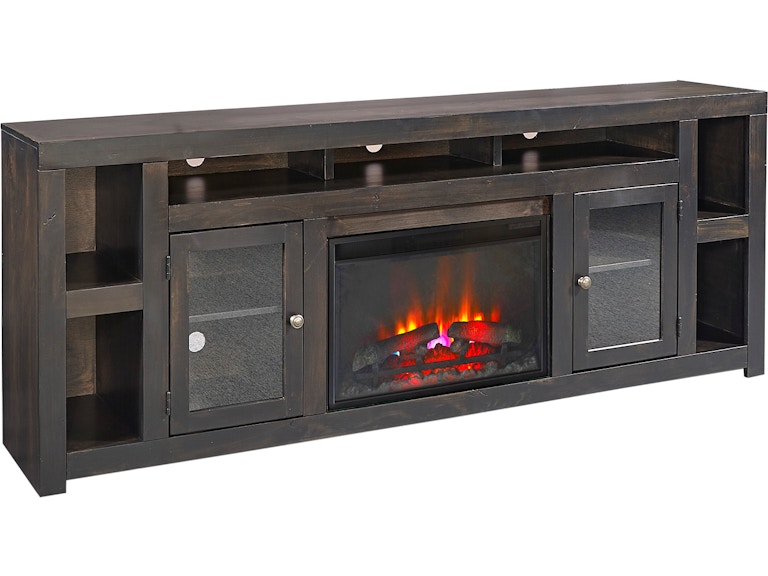 aspenhome Living Room 84 Inch Fireplace Console with 2 Doors DY1960-GHT at Norwood Furniture