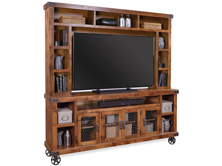 aspenhome Living Room 85 Inch Console and Hutch DN-9 at Norwood Furniture