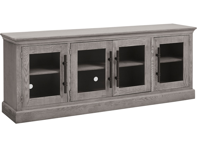 aspenhome Living Room 85 Inch Console with 4 Doors WKM1260-HGR at Norwood Furniture