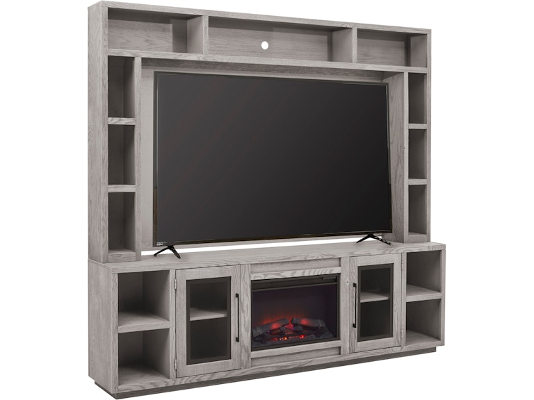 aspenhome Living Room 97 Inch Fireplace Console and Hutch WKA-424 at Norwood Furniture