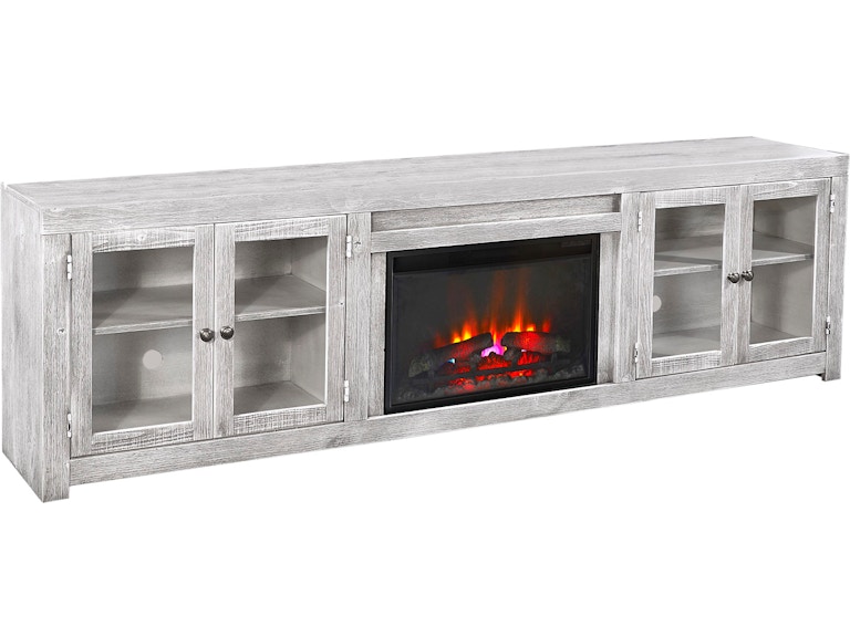 aspenhome Living Room 97 Inch Fireplace Console with 4 Doors DY1970-GHT at Norwood Furniture