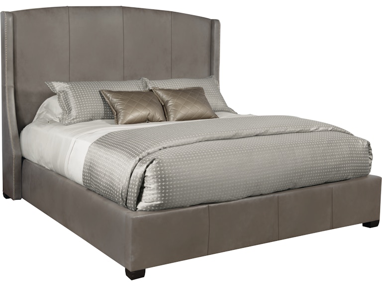 Bernhardt Interiors Bedroom Cooper Leather Shelter Bed K1457 at Norwood Furniture