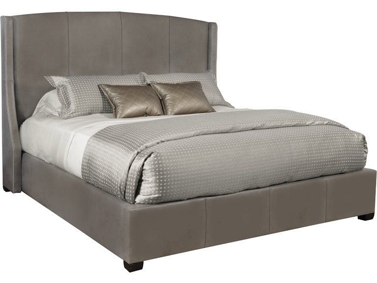 Bernhardt Interiors Bedroom Cooper Leather Shelter Bed K1449 at Norwood Furniture