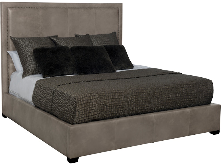 Bernhardt Interiors Bedroom Morgan Leather Panel Bed K1442 at Norwood Furniture