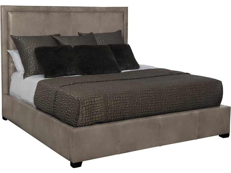 Bernhardt Interiors Bedroom Morgan Leather Panel Bed K1434 at Norwood Furniture