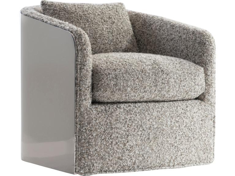 Bernhardt Interiors Living Room Anastasia Fabric Swivel Chair N7623S at Norwood Furniture
