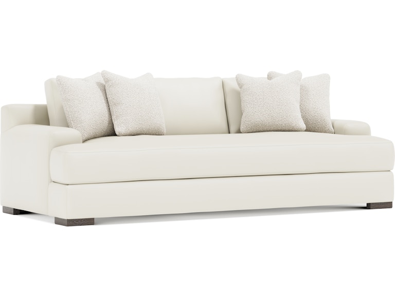Bernhardt Interiors Living Room Andie Leather Sofa N9727L at Norwood Furniture