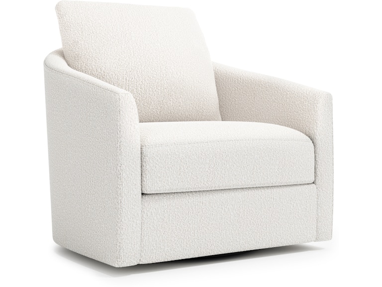 Bernhardt Interiors Living Room Astoria Fabric Swivel Chair N9022SQ at Norwood Furniture