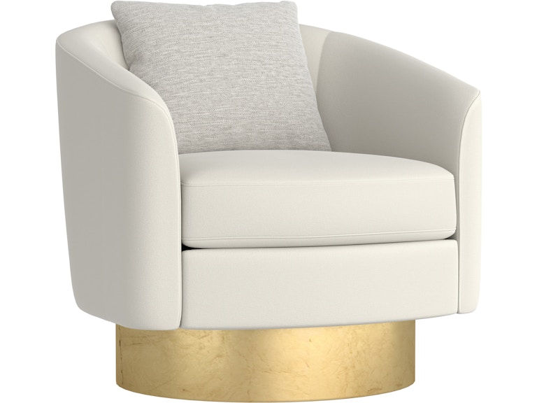Bernhardt Interiors Living Room Camino Fabric Swivel Chair N5713S at Norwood Furniture