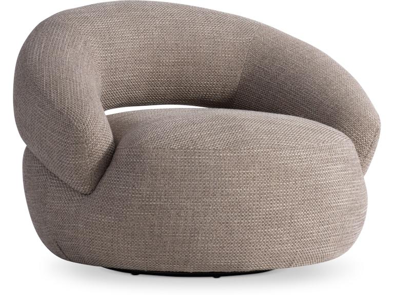 Bernhardt Interiors Living Room Cleo Fabric Swivel Chair N8702S at Norwood Furniture