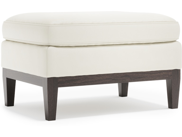 Bernhardt Interiors Living Room Cumberland Leather Ottoman N2721L at Norwood Furniture