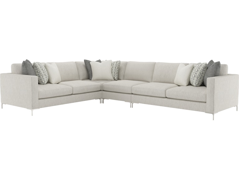 Bernhardt Interiors Living Room Eden Fabric Sectional K1186 at Norwood Furniture