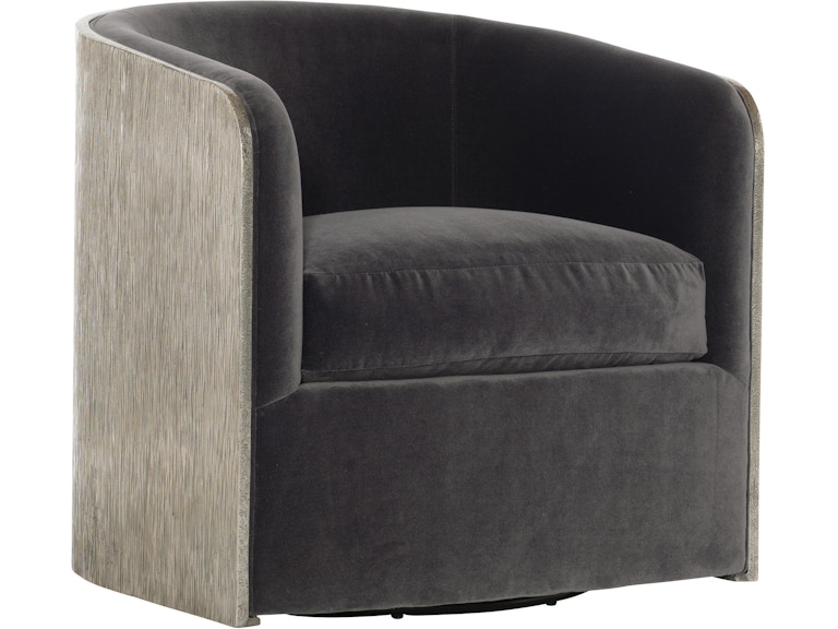Bernhardt Interiors Living Room Eliot Fabric Swivel Chair N6813S at Norwood Furniture