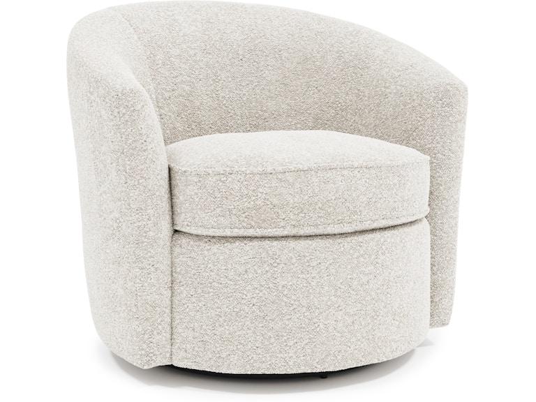 Bernhardt Interiors Living Room Elizabeth Fabric Swivel Chair N1745SY at Norwood Furniture