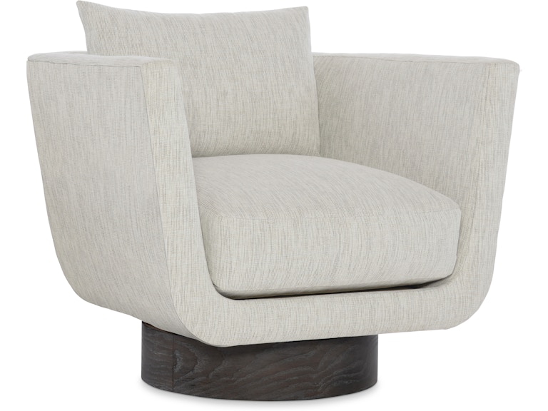 Bernhardt Interiors Living Room Gemma Fabric Swivel Chair N6503S at Norwood Furniture